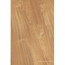 Plancher stratifié insonorisant de bruit de Hickory de relief de ménage de 12.3mm E0